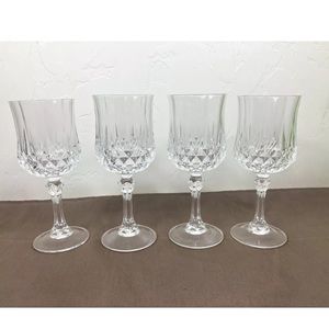 Cristal D’Arques  Crystal Goblets set of 4 Wine